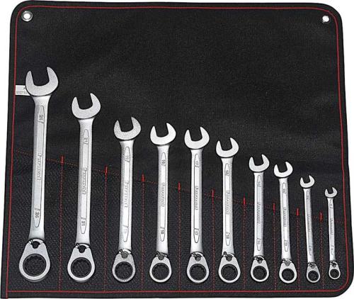 U-ringspärrnyckelsats 8-24 mm 10 st Format vinklad