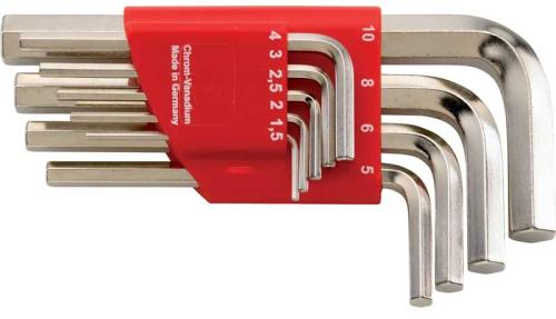 Insexnyckelsats 1,5-10 mm 9 st Format kort