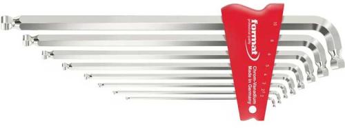 Insexnyckelsats 2-10 mm 8 st Format med dubbelkula lång