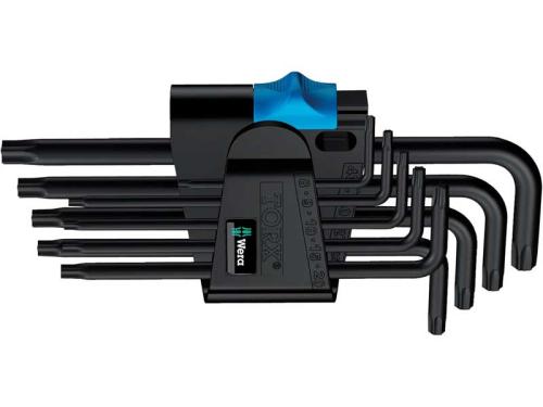 Torxnyckelsats kort T8-T40 Wera 9 st