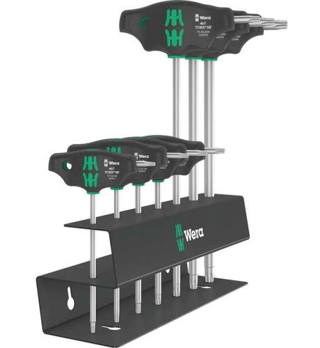 Torxnyckelsats T10-T45 Wera 7 st