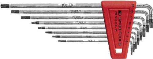 Torxnyckelsats lång T6-T25 PB Swiss Tools 8 st