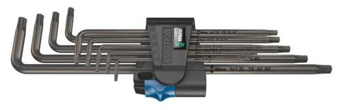 Torxnyckelsats lång T8-T40 Wera 9 st