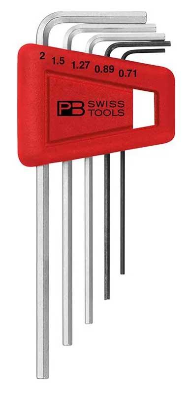 Insexnyckelsats 0,71-2 mm 5 st PB Swiss Tools kort
