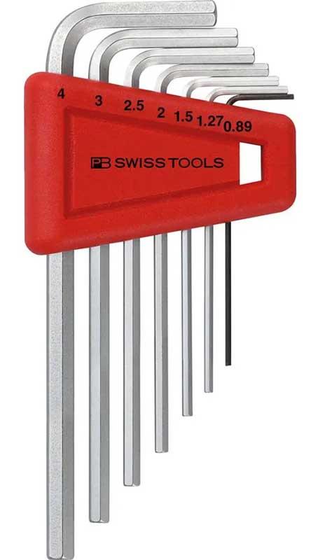 Insexnyckelsats 0,89-4 mm 7 st PB Swiss Tools kort