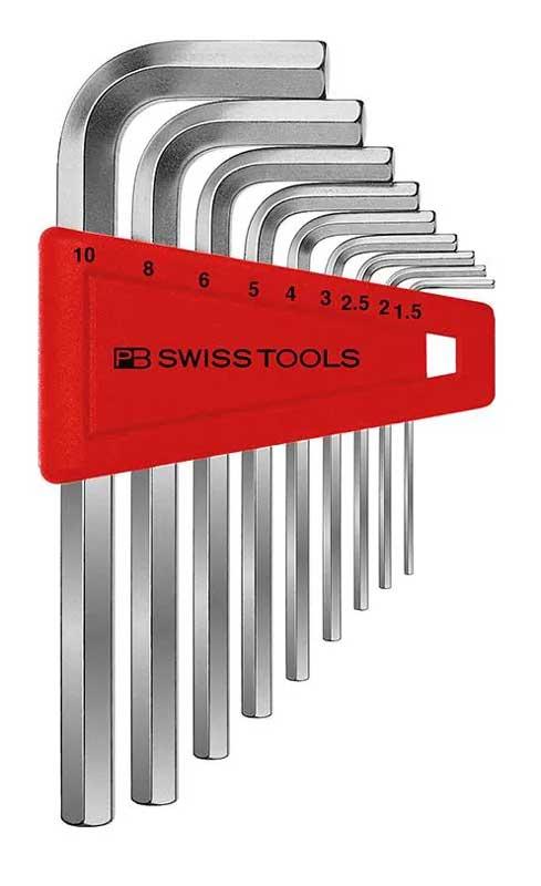Insexnyckelsats 1,5-10 mm 9 st PB Swiss Tools kort