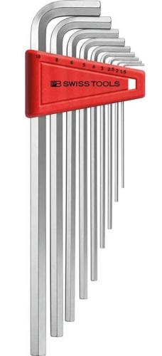 Insexnyckelsats 1,5-10 mm 9 st PB Swiss Tools lång