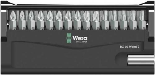 Bitssats kryss, torx 30 delar Wera