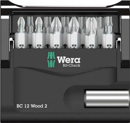 Bitssats kryss, torx 12 delar Wera