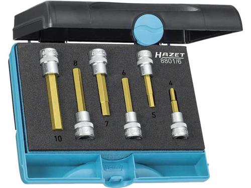 Insexhylssats 4-10 mm 6 st Hazet TiN