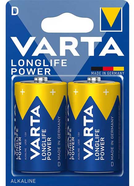 Batteri D/LR20 2 st Varta Longlife Power