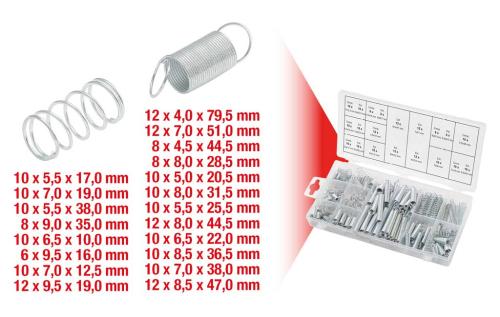 Fjädersortiment 200 st KS Tools