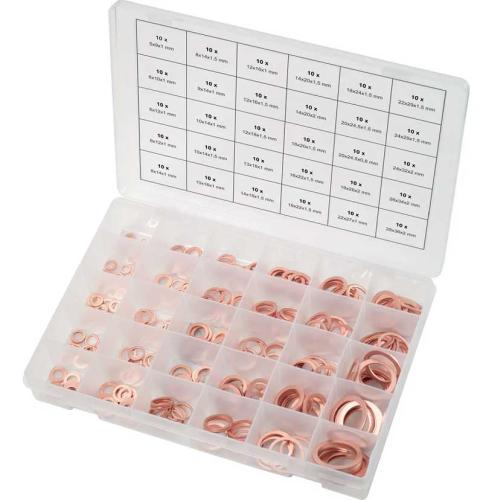 Koppartätningsringar M5-M28 300 st KS Tools