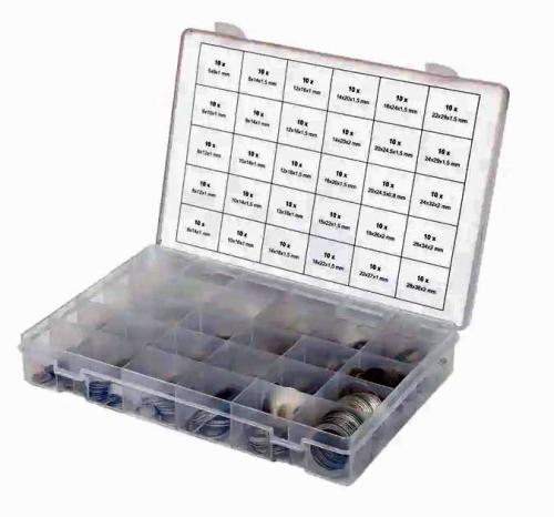 Aluminiumtätningsringar M5-M28 300 st KS Tools