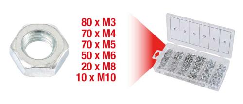 Muttersats M3-M10 300 st KS Tools