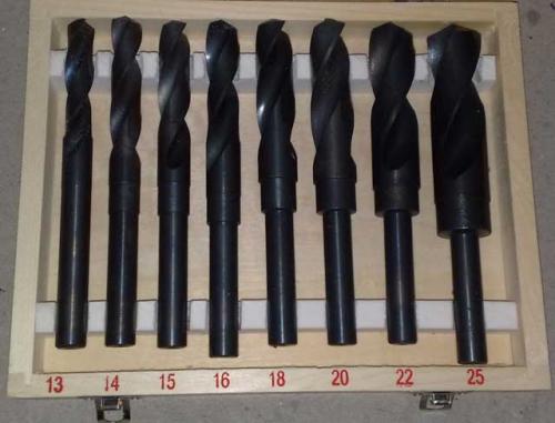 Spiralborrsats 13-25 mm 8 st HSS