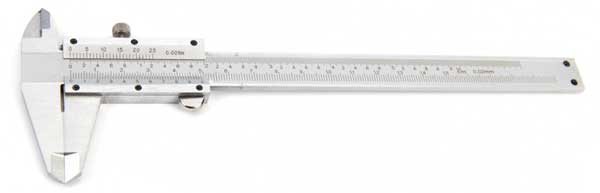 Skjutmått 0-150 mm 0,02 mm med låsskruv