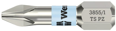 Bits PZ 1 25 mm Wera torsion rostfri