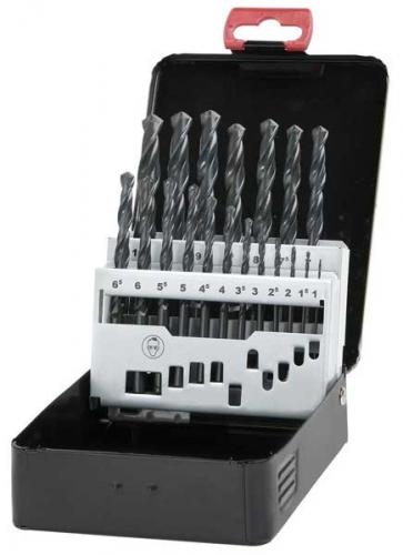 Spiralborrsats 1-10 mm 19 st HSS valsade Fortis