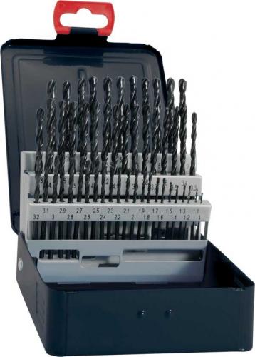 Spiralborrsats 1-5,9 mm 50 st HSS valsade Fortis