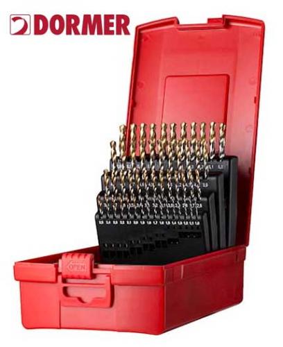 Spiralborrsats 1-6 mm 51 st HSS-TiN slipade Dormer