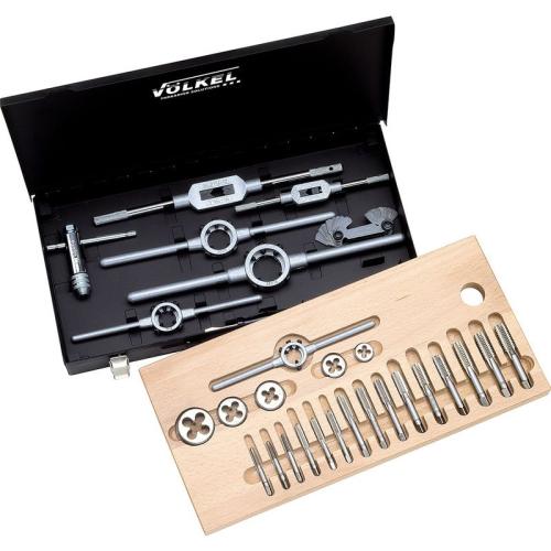 Gängsats 1/8´´-1´´ Rör (NPT) 20 delar HSS Völkel