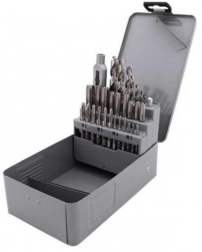 Gängtappsats M3-M12 29 delar HSS Diesella