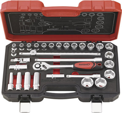 Hylsnyckelsats 1/2" 30 delar Format