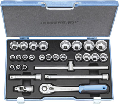 Hylsnyckelsats 1/2" 28 delar Gedore