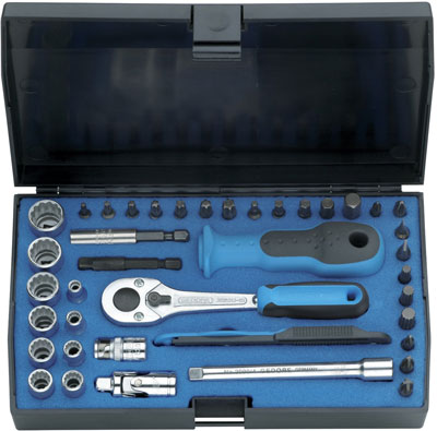 Hylsnyckelsats 1/4" 40 delar Gedore