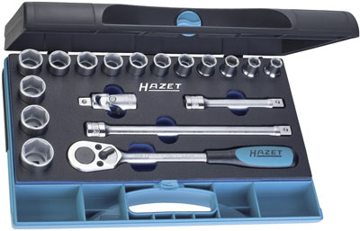 Hylsnyckelsats 1/2" 18 delar Hazet