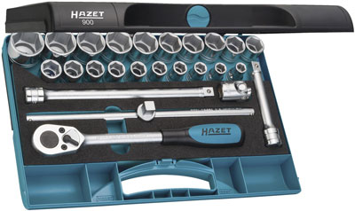 Hylsnyckelsats 1/2" 25 delar Hazet