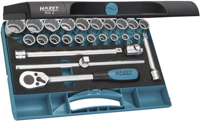 Hylsnyckelsats 1/2" 25 delar Hazet