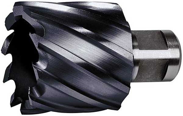 Kärnborr 15 mm kort HSSCo TiAIN Format