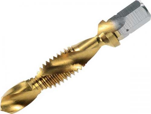 Gängtapp M10 bitsfäste kombi Völkel TiN