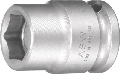 Krafthylsa magnetisk 08 mm 3/8", ASW