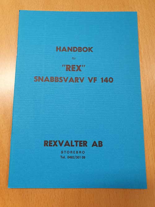 Handbok Rex VF140