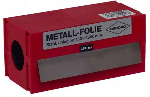 Metallfolie 0,025 mm Stål