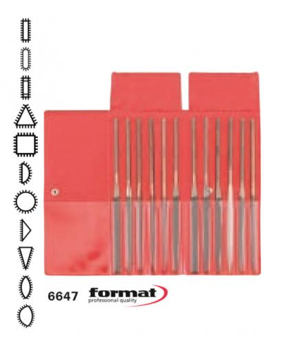 Nålfilset 12 st 160 mm Format