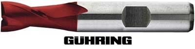 Pinnfräs 02 mm kort 2-skärig HSS Co8 Fire Gühring