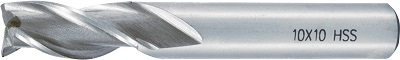 Pinnfräs 10 mm lång 3-skärig HSS