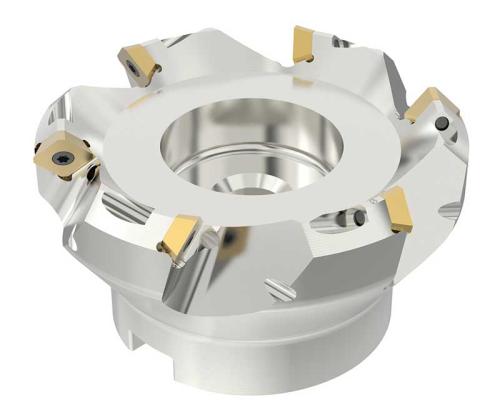 Planfräs 080 mm 45° SECO Quattromill 09 6 skär