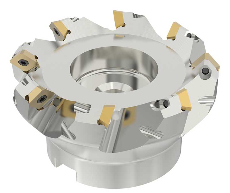 Planfräs 080 mm 45° SECO Quattromill 09 8 skär