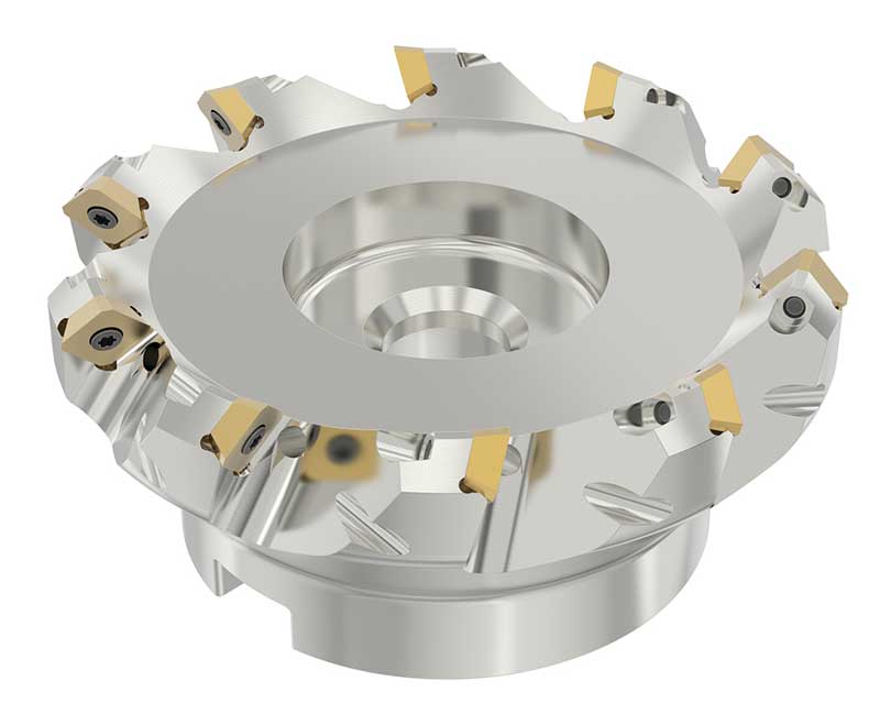 Planfräs 100 mm 45° SECO Quattromill 09 10 skär