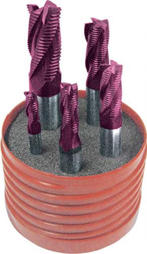 Skrubbfrässats 6-16 mm kort HSS-E PM TiAIN Format