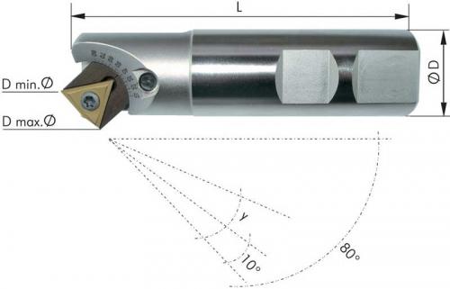 Fas/försänkarfräs 10-80° ställbar