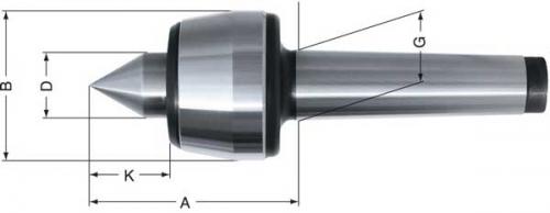 Roterande svarvdubb MK1 60° Format