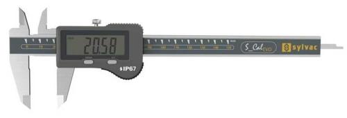 Digitalt skjutmått 0-150 mm IP67 Sylvac med platt djupmått