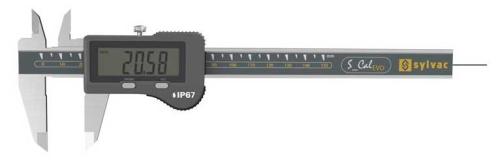 Digitalt skjutmått 0-150 mm IP67 Sylvac med runt djupmått