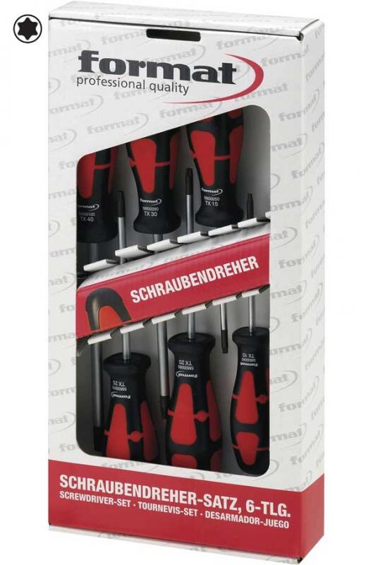 Mejselsats Torx 6 st Format